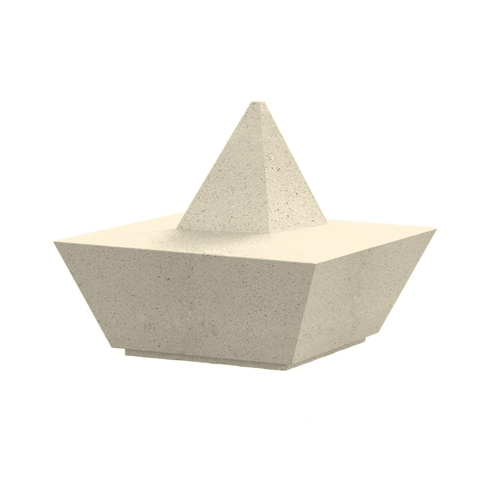 ZB.PB.01 Concrete Bench — Acid Wash — A20 White — digitally rendered color preview
