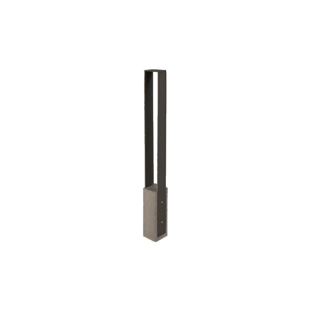 DF6525 Collaboration Vault Bike Bollard - Short/Square — Metal Powder Coat — 84 Beige — digitally rendered color preview