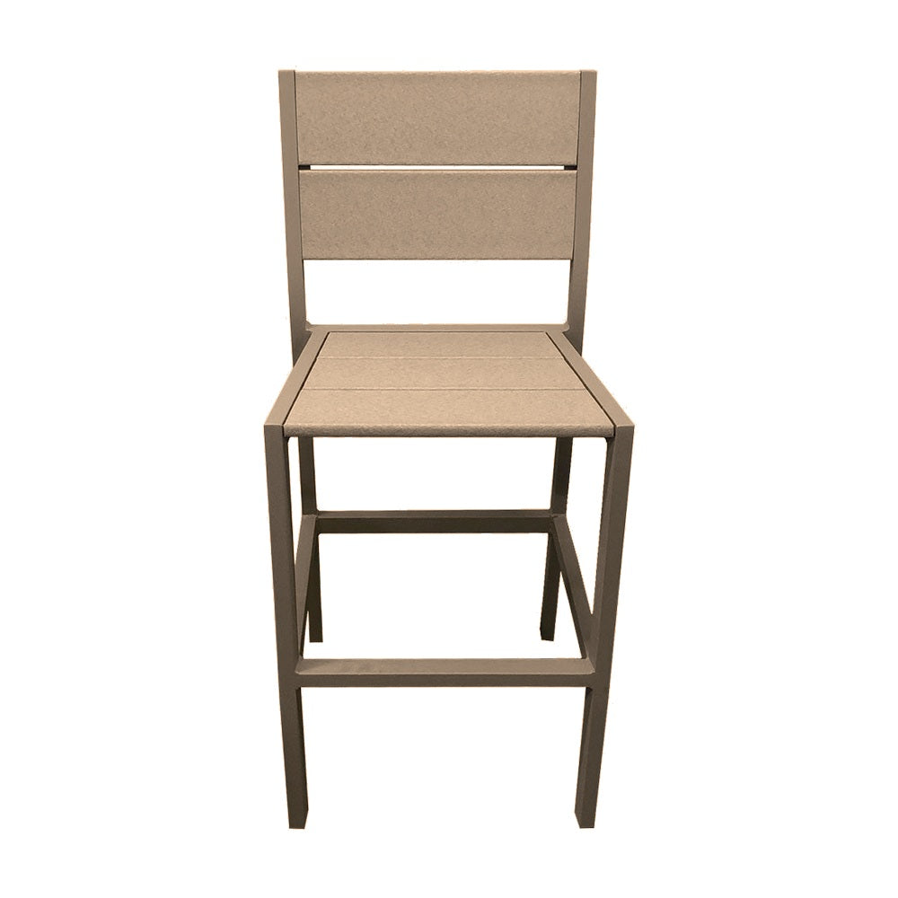 2316 Lorna HT Dining Chair — Metal Powder Coat — S44 Putty — digitally rendered color preview