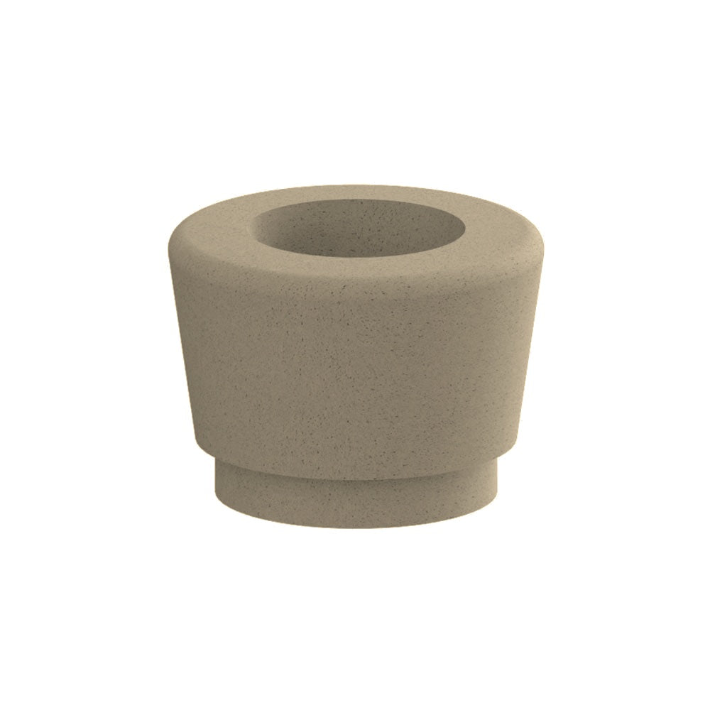 WS9086 Our Town Single Round Planter — Acid Wash — A23 Gray — digitally rendered color preview