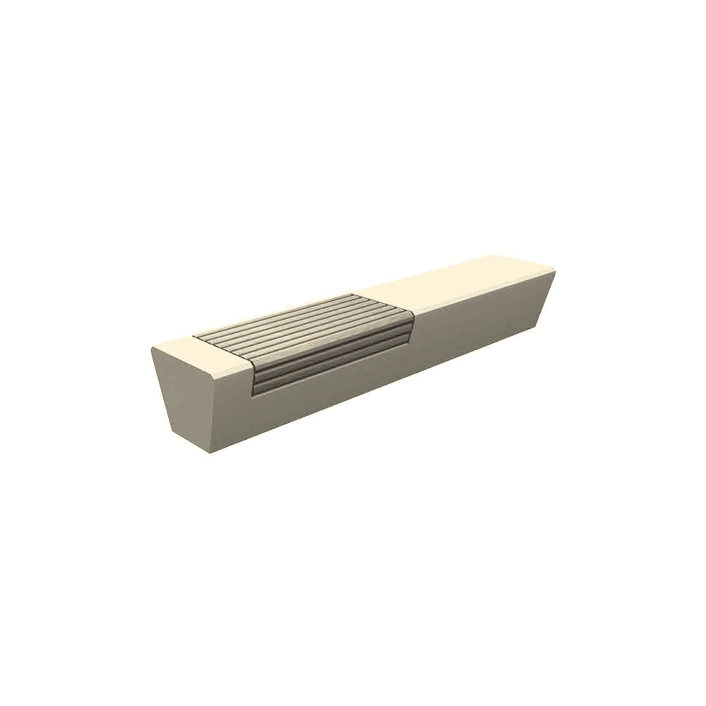 ZB.WL.07 Large Bench With Double Seat — Acid Wash — A20 White — digitally rendered color preview