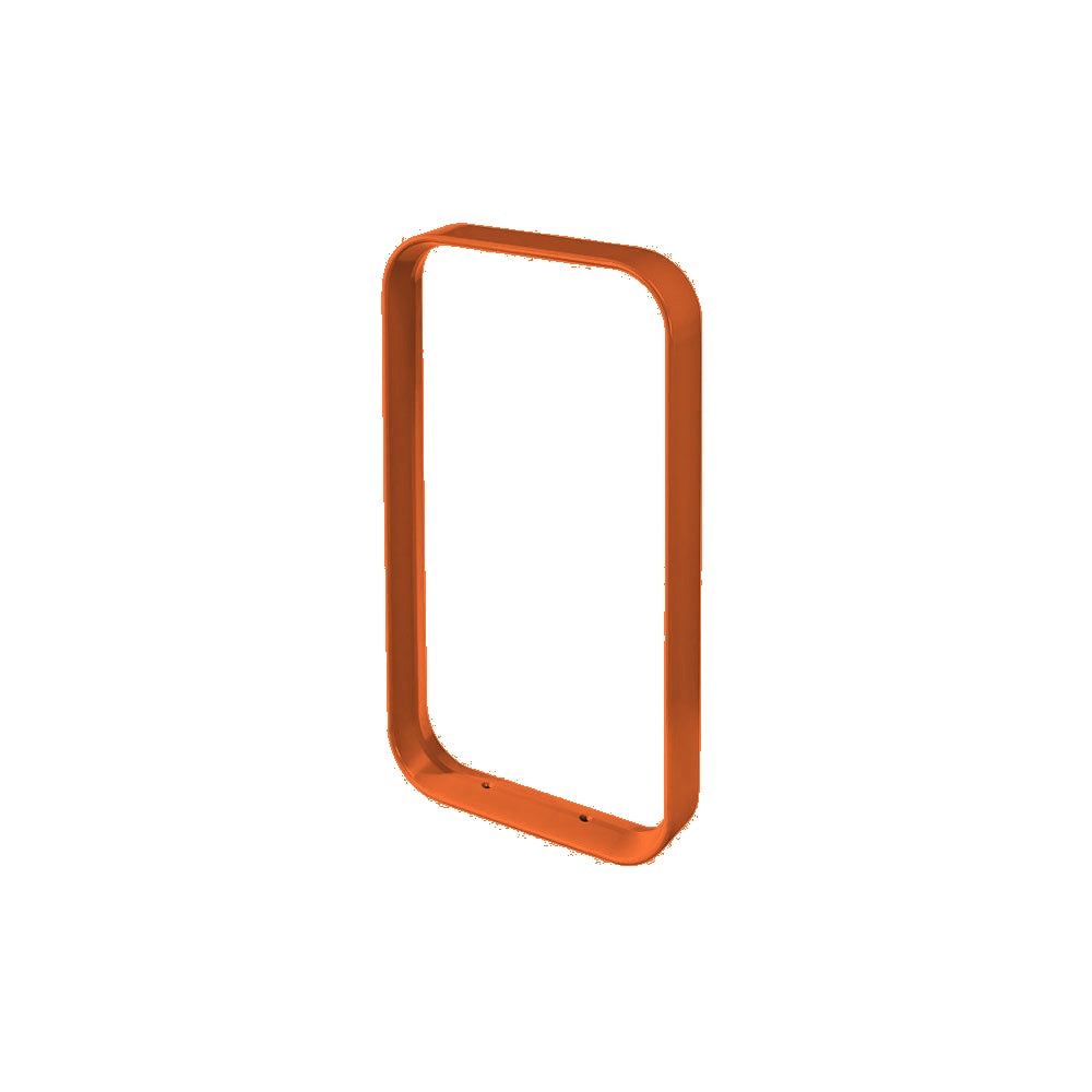 DF6575 Collaboration Loop Bike Rack — Metal Powder Coat — S3 Orange — digitally rendered color preview