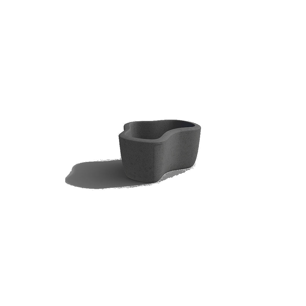 ZB.FI.05 Small Fiord Planter — Weatherstone — W38 Night — digitally rendered color preview