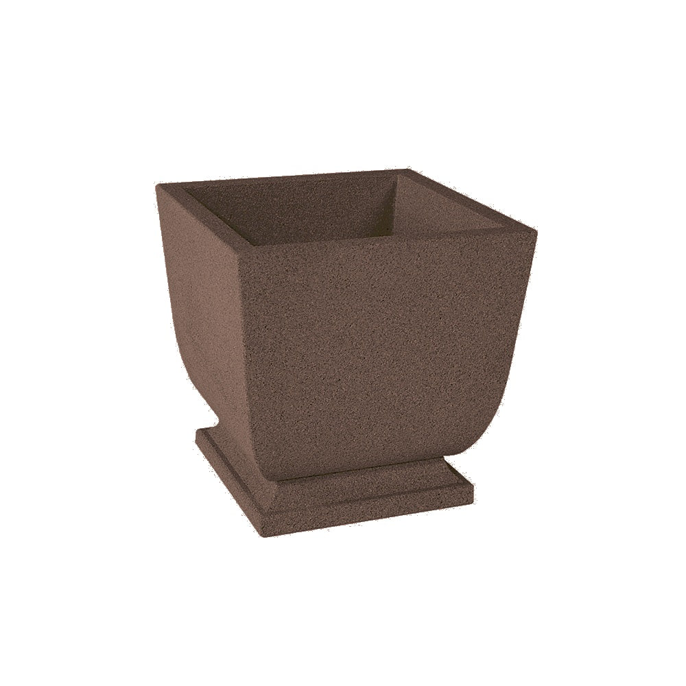WS450 Square Concrete Planter — Acid Wash — A25 Brown — digitally rendered color preview