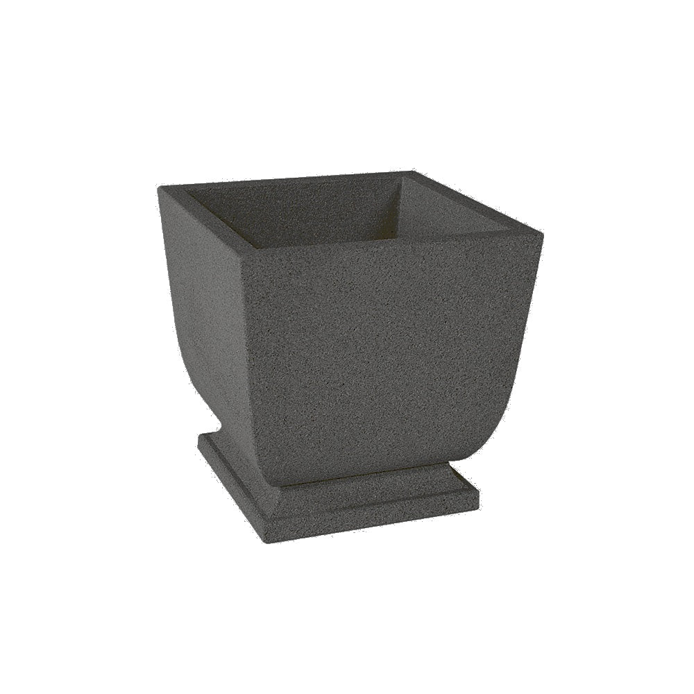 WS450 Square Concrete Planter — Weatherstone — W26 Charcoal — digitally rendered color preview