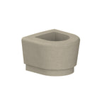 WS9073 Our Town Curve Planter end — Weatherstone — W20 White — digitally rendered color preview