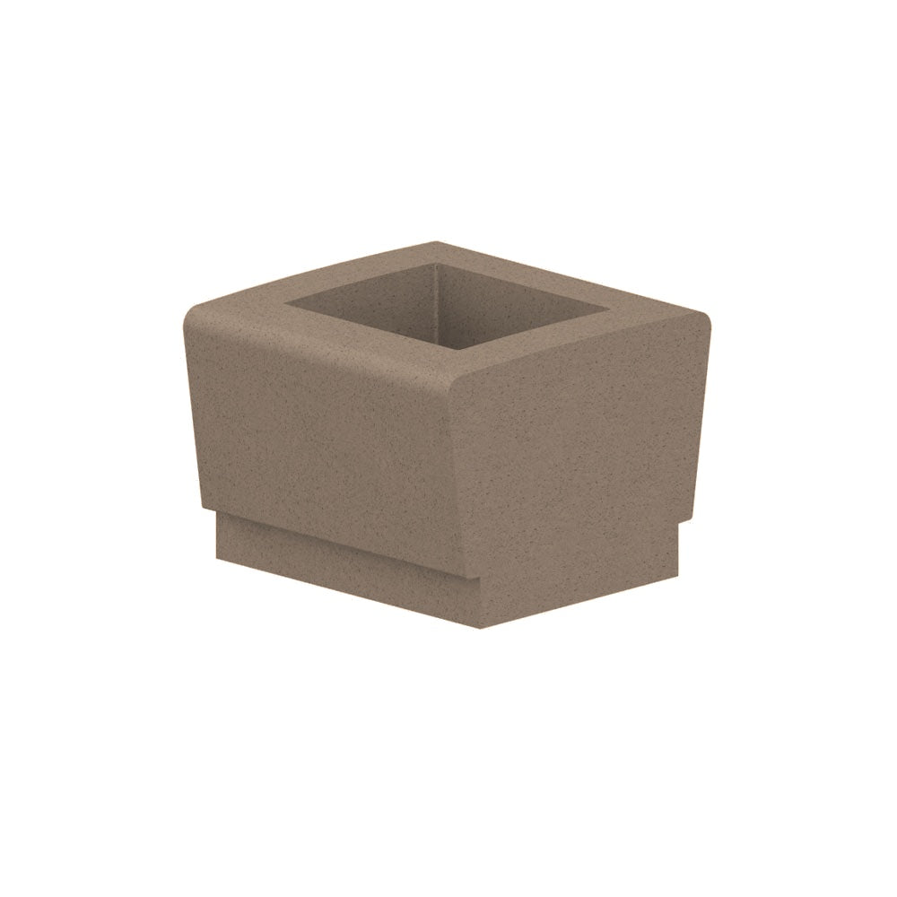 WS9033 Our Town Square Planter — Weatherstone — W21 Buff — digitally rendered color preview