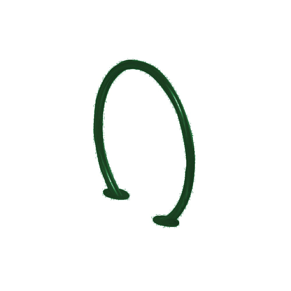 MF9024 Surface Mount Circle Bike Rack — Metal Powder Coat — 69 Emerald — digitally rendered color preview