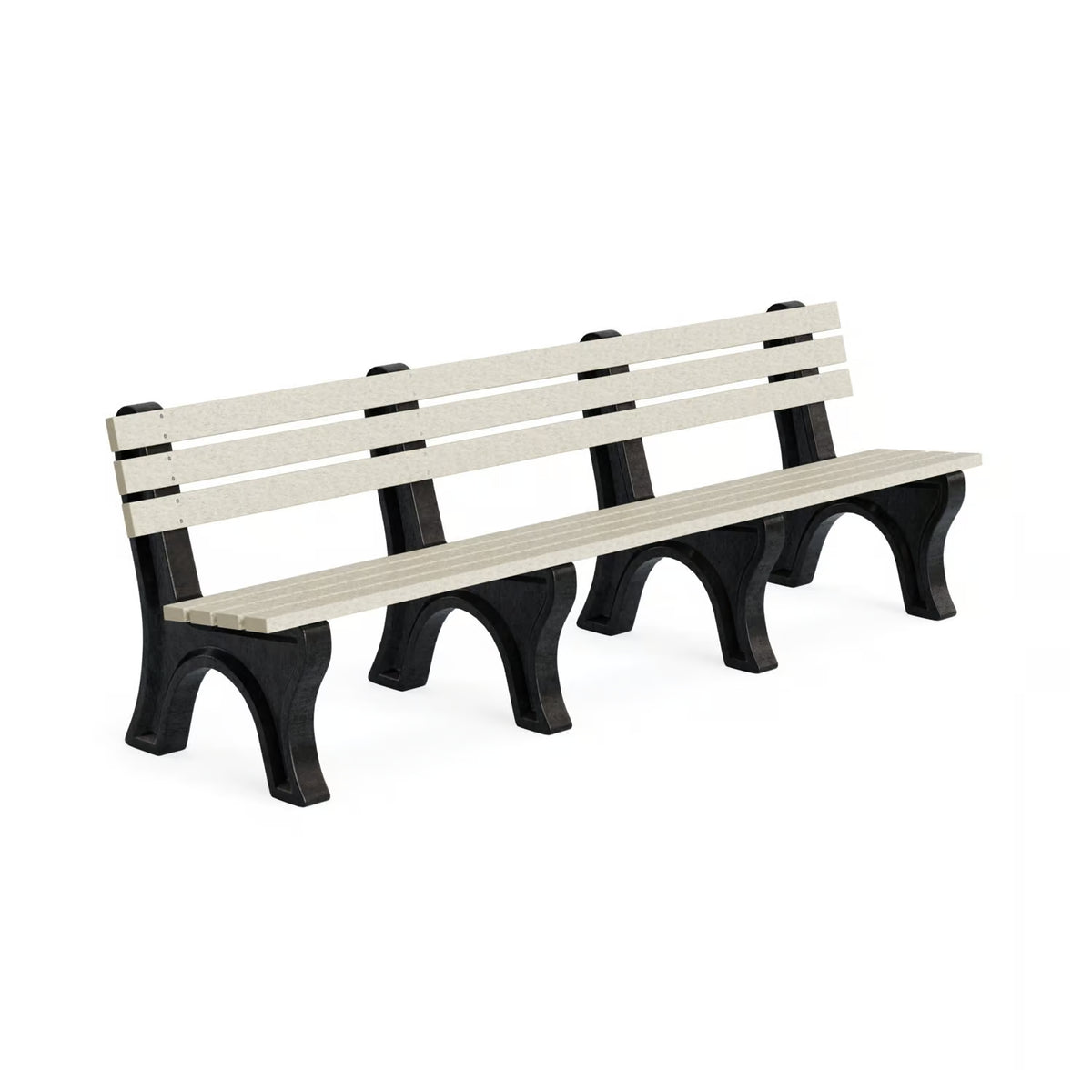 Polly Products Economizer 8 ft. Outdoor Park Bench with Back
