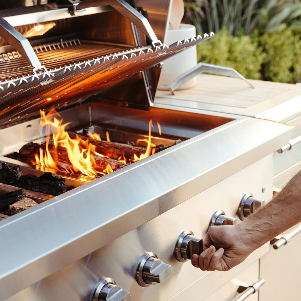 American Made Grills Encore 36-Inch Freestanding Hybrid Gas Grill Stainless