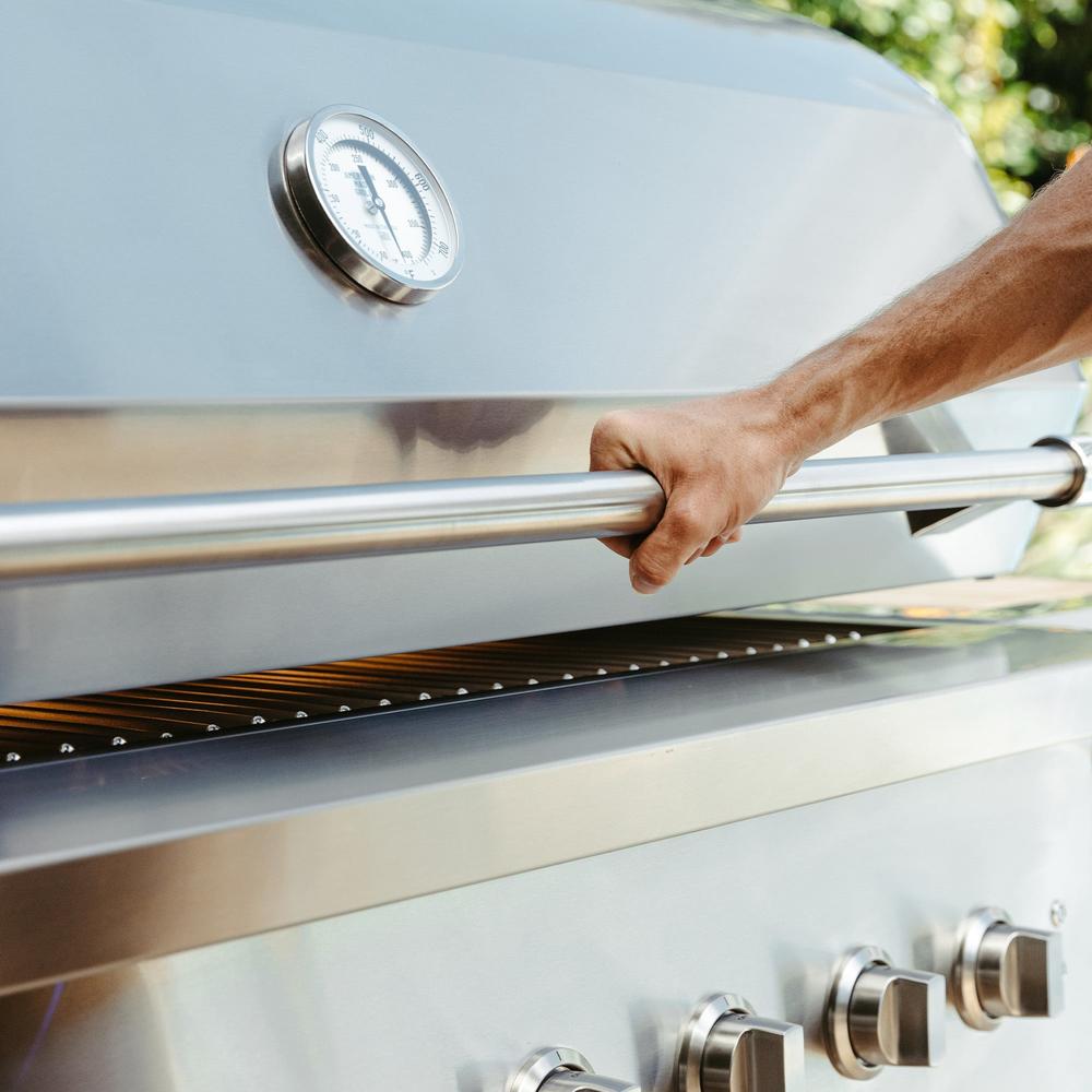 American Made Grills Encore 36-Inch Freestanding Hybrid Gas Grill Stainless
