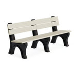 Polly Products Economizer 6 ft. Outdoor Park Bench with Back