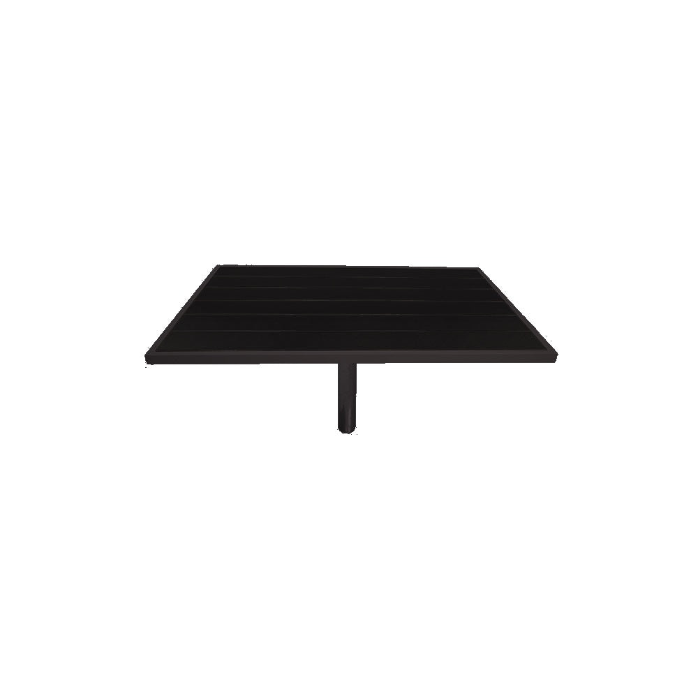 Urban Dining Table Series — Metal Powder Coat — 8 Black — digitally rendered color preview