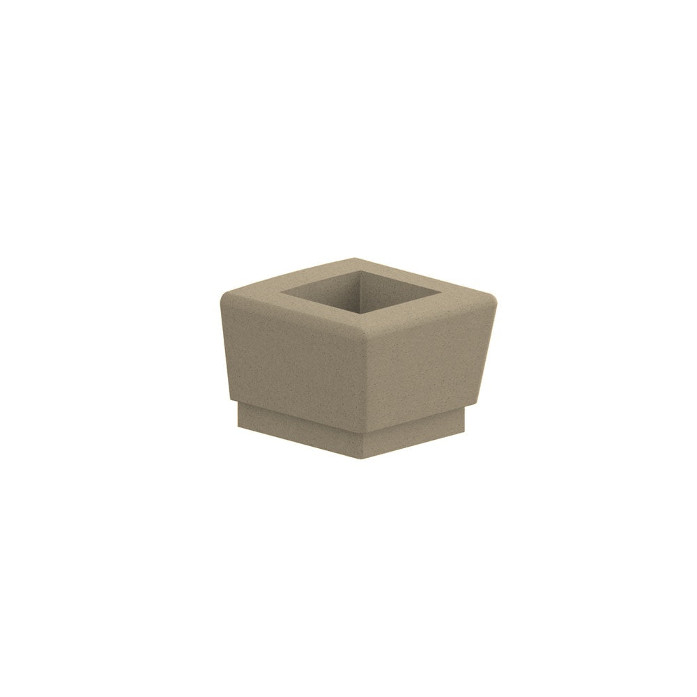 WS9113 Our Town Square Planter End — Acid Wash — A23 Gray — digitally rendered color preview