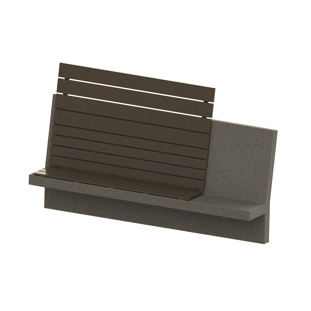 ZB.TO.07 Vent Concrete Bench with Seat — Acid Wash — A20 White — digitally rendered color preview