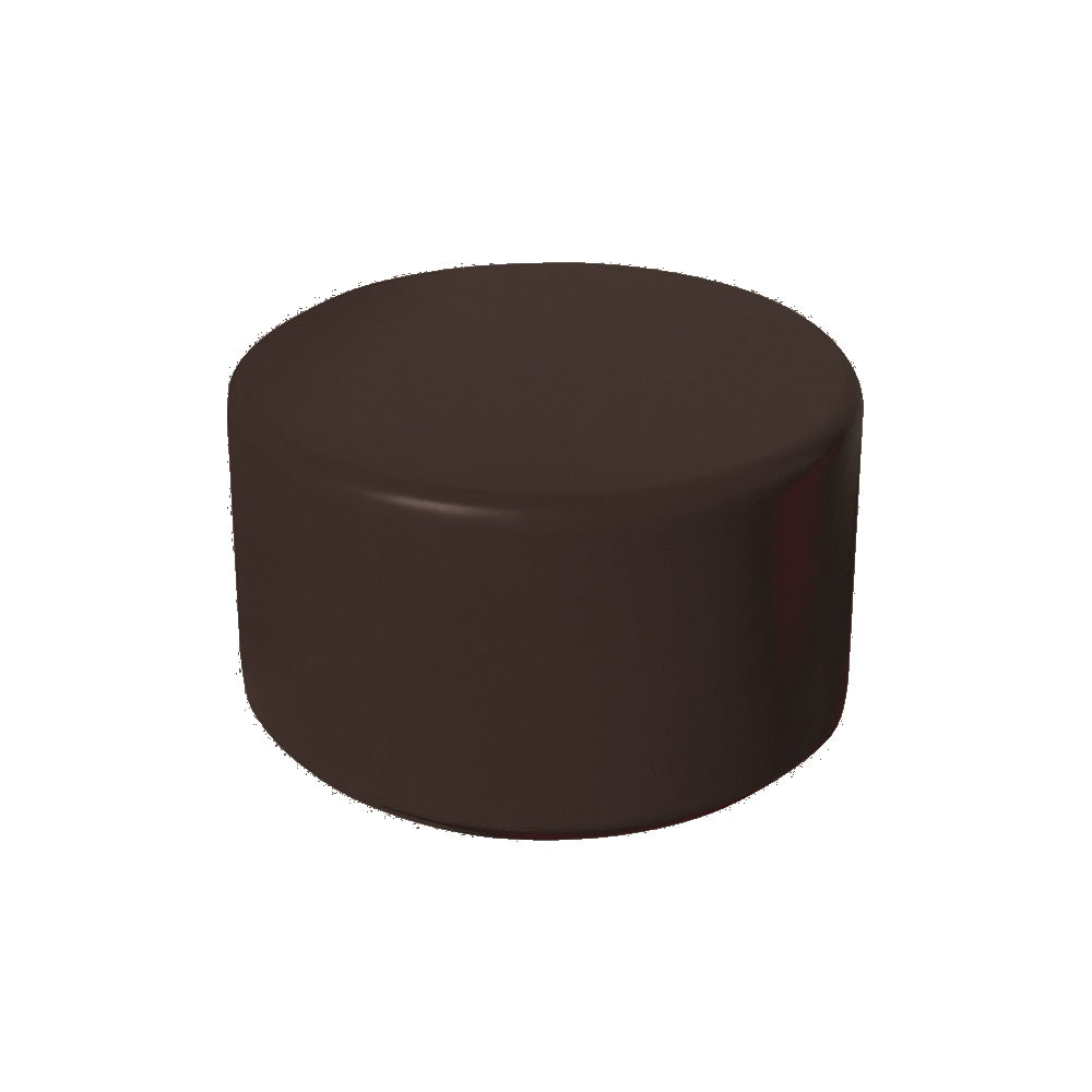 1000 Plastic Table — Plastic — 145 Dark Brown — digitally rendered color preview