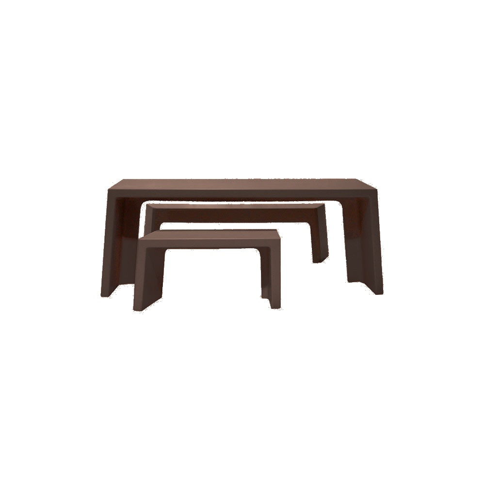 TF3195 Free-Standing 2 Bench Concrete ADA Compliant Table Set — Acid Wash — A25 Brown — digitally rendered color preview