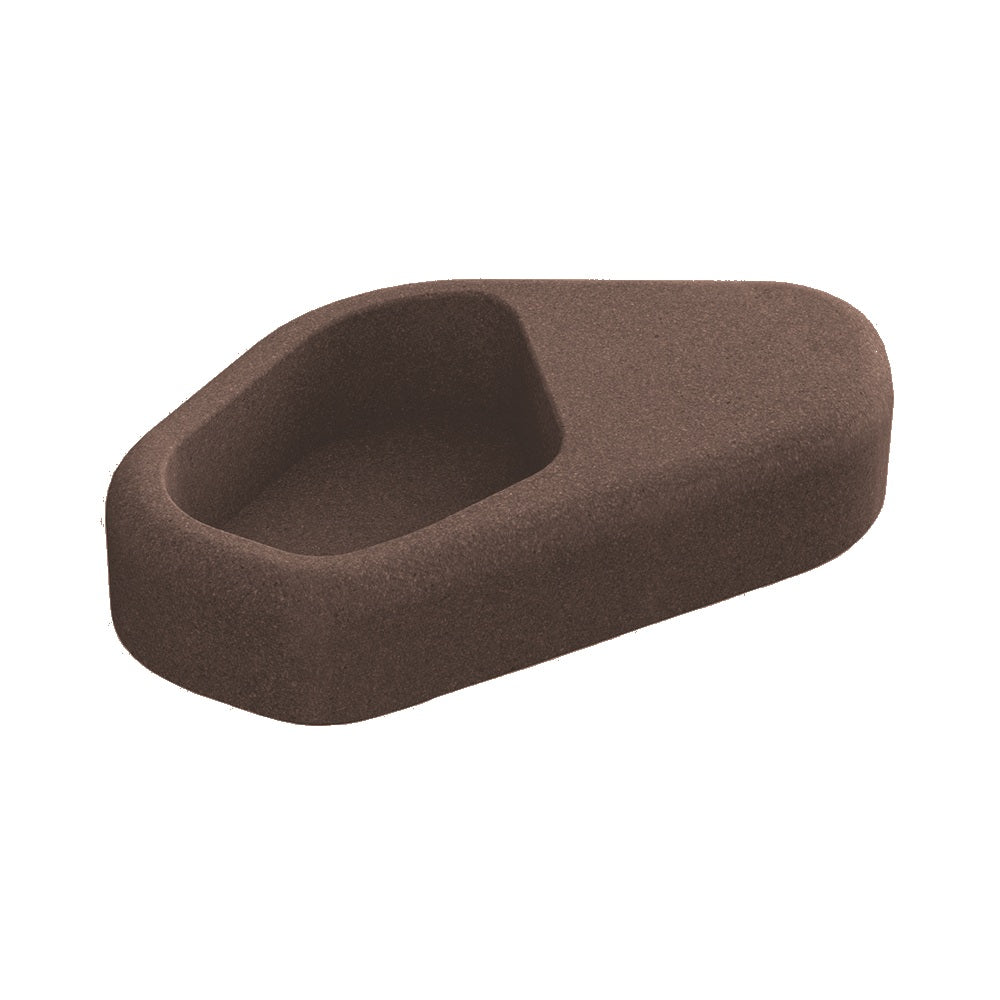 ZB.NU.03 Concrete Planter — Acid Wash — A25 Brown — digitally rendered color preview
