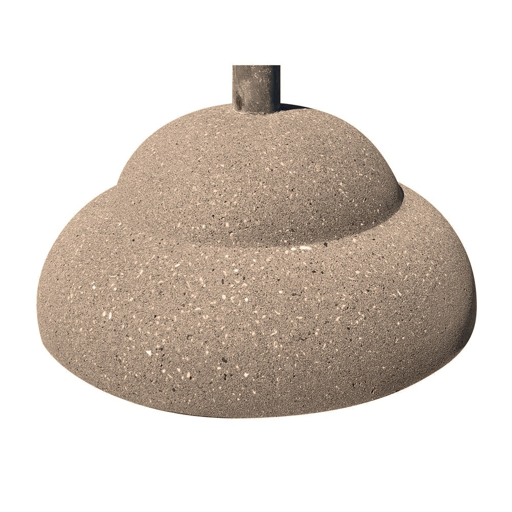 TF3300 Concrete Umbrella Stand — Weatherstone — W21 Buff — digitally rendered color preview