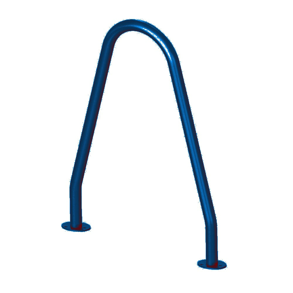 MF9026 Surface Mount Bola Bike Rack — Metal Powder Coat — S7 Sky Blue — digitally rendered color preview