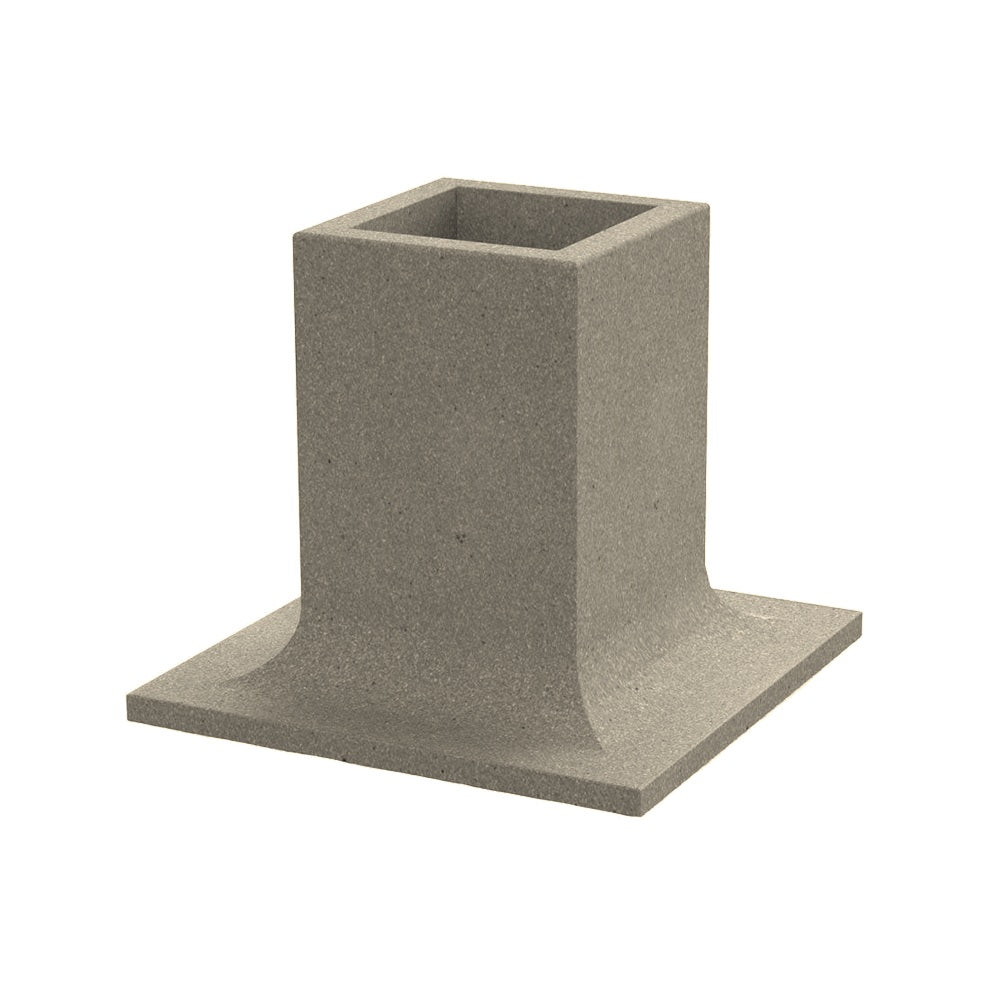 ZB.PU.01 Pop Up Concrete Planter — Weatherstone — W20 White — digitally rendered color preview