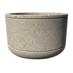 TF4090 Form Round Concrete Planter — Acid Wash — A20 White — digitally rendered color preview