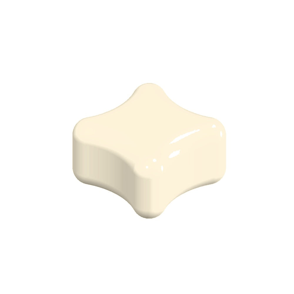 ZB.AR.01 Rounded Square Concrete Seat — Acid Wash — A20 White — digitally rendered color preview