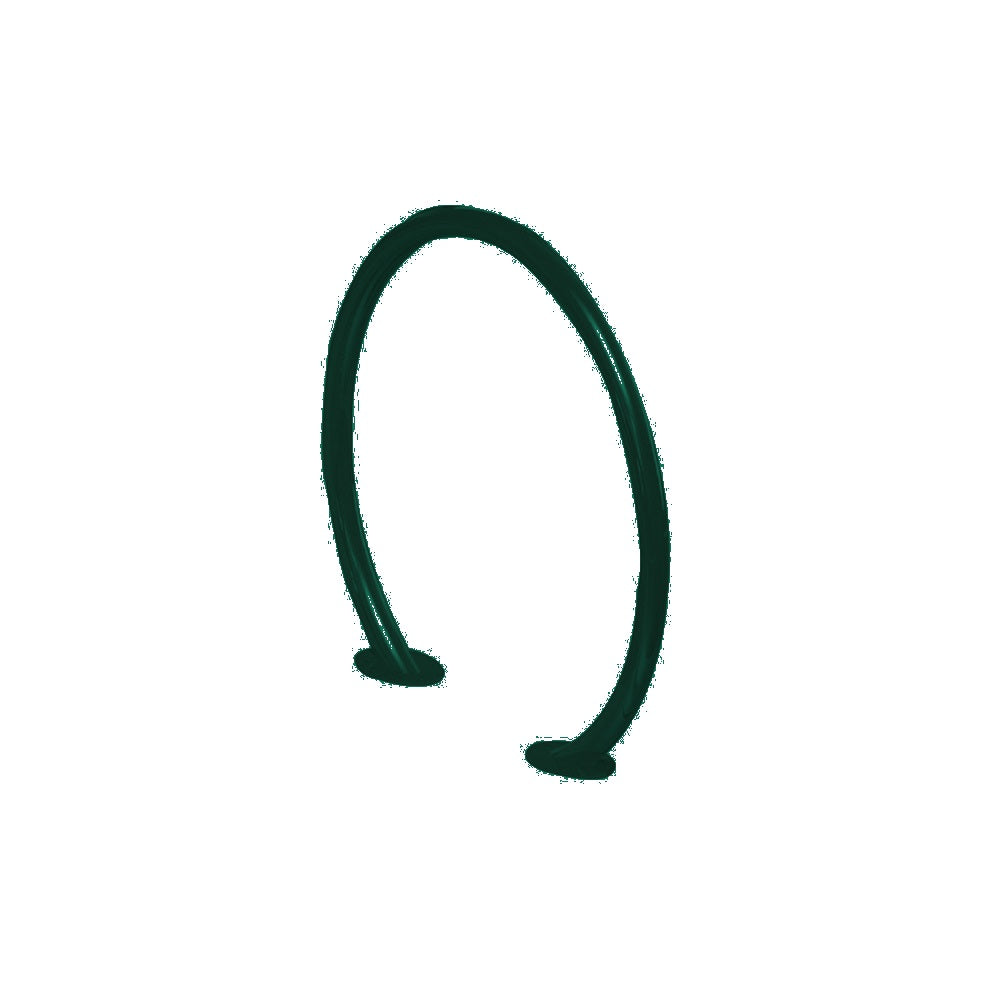 MF9024 Surface Mount Circle Bike Rack — Metal Powder Coat — S29 Green — digitally rendered color preview