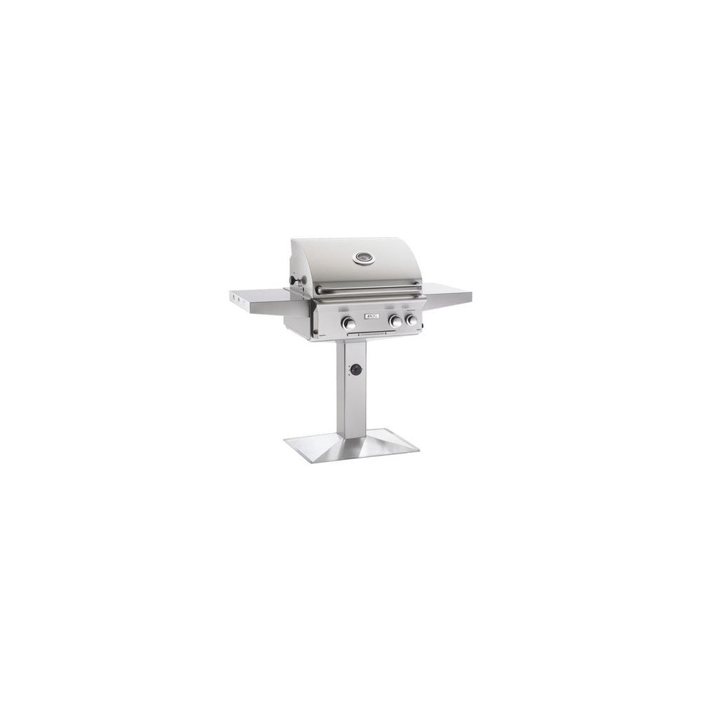 AOG 24-inch L-Series Grill with Patio Post and Base Complete - 24NPL | normalized white 1000x1000 | key:808487a85ec9db9549b9 | trimmed outer whitespace | white 1000x1000 | key:f63da68b9e193313383b