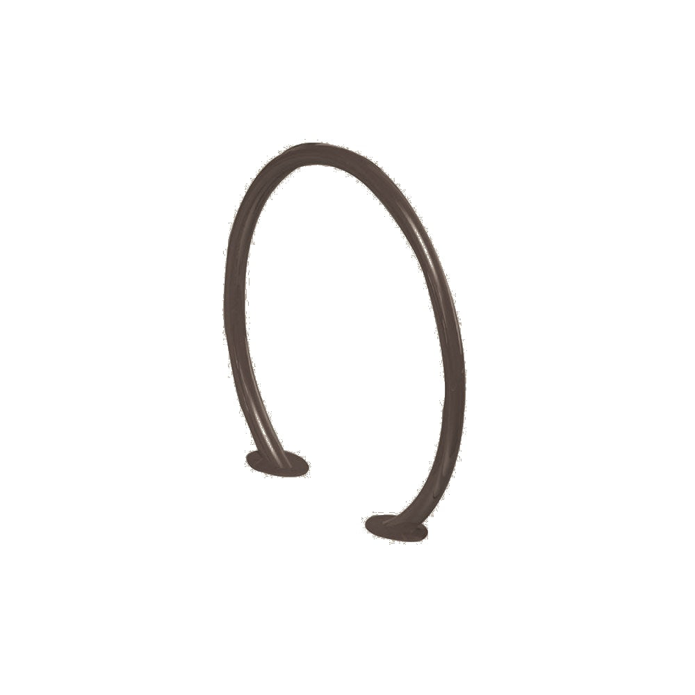 MF9024 Surface Mount Circle Bike Rack — Metal Powder Coat — 84 Beige — digitally rendered color preview