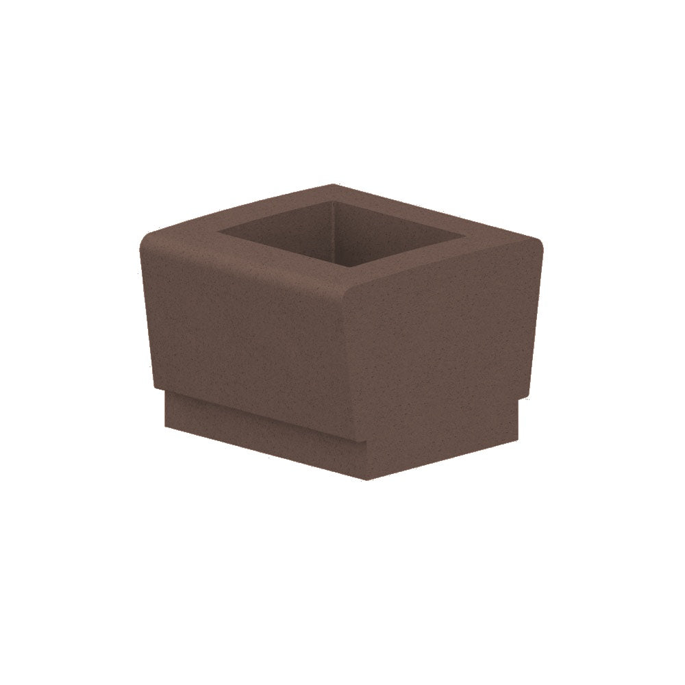 WS9033 Our Town Square Planter — Acid Wash — A25 Brown — digitally rendered color preview