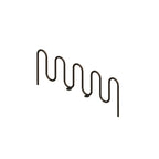 MF9019 Inground Mount 9 Loop Bike Rack — Metal Powder Coat — S44 Putty — digitally rendered color preview