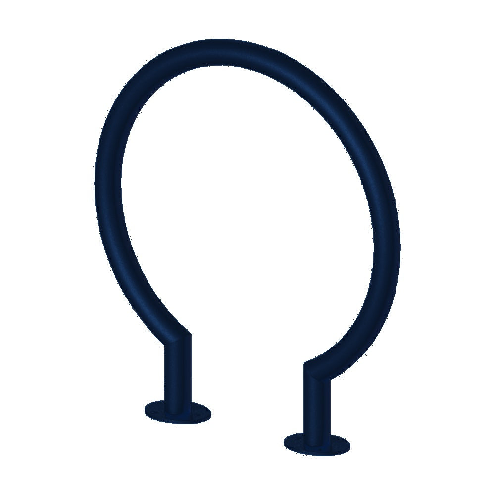MF9022 Surface Mount Circle Bike Rack — Metal Powder Coat — S48 Cobalt Blue — digitally rendered color preview