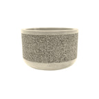 TF4075 Form Round Concrete Planter — Acid Wash — A20 White — digitally rendered color preview
