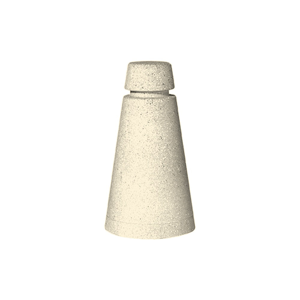 TF6071 Concrete Cone Bollard — Acid Wash — A20 White — digitally rendered color preview