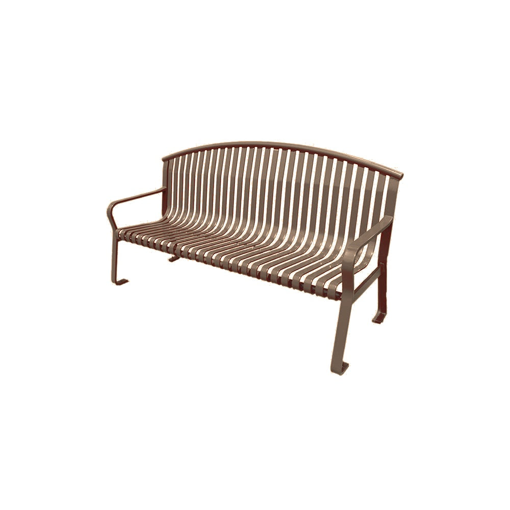 MF2233 Flat Steel Bench — Metal Powder Coat — S44 Putty — digitally rendered color preview