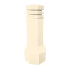 TF6064 Soldier Field Concrete Bollard — Weatherstone — W20 White — digitally rendered color preview