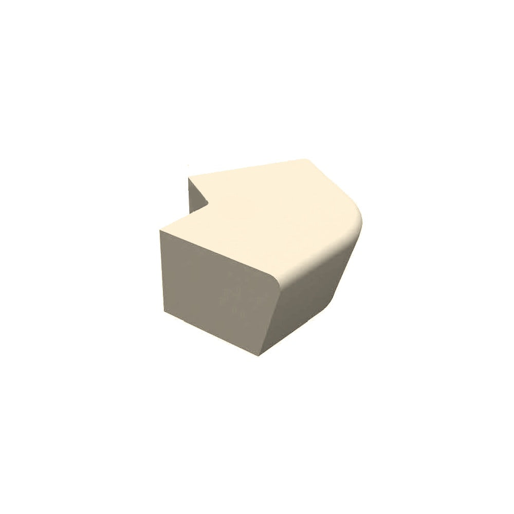 ZB.CE.07 Curved Concrete Bench — Weatherstone — W20 White — digitally rendered color preview