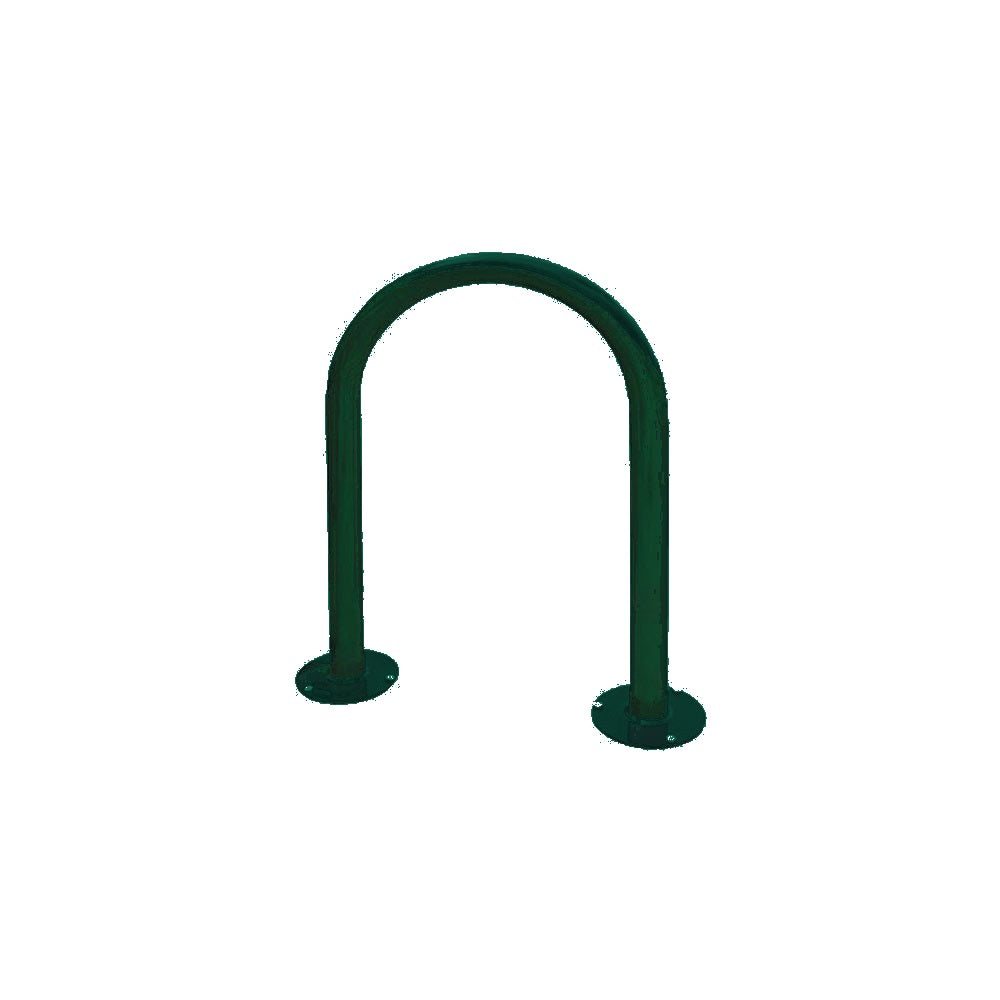 MF9006 Surface Mount U Style Bike Rack — Metal Powder Coat — S29 Green — digitally rendered color preview