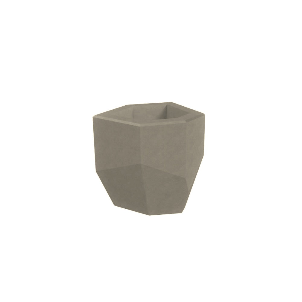 TF4360 Concrete Planter — Weatherstone — W20 White — digitally rendered color preview