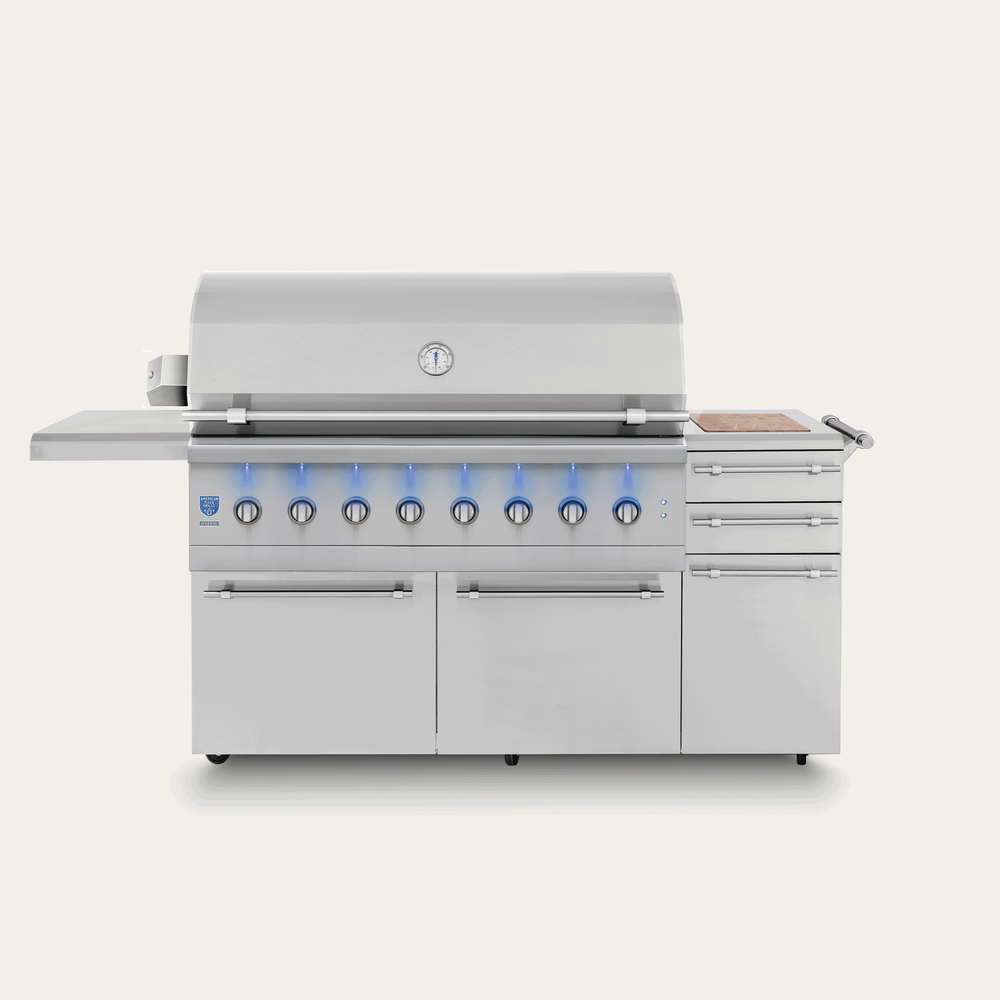 American Made Grills Encore 54-Inch Freestanding Hybrid Gas Grill Stainless