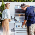 American Made Grills Encore 36-Inch Freestanding Hybrid Gas Grill Stainless