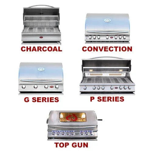 Cal Flame Laguna Q Platinum Series 3-Piece BBQ Island GPV-3100