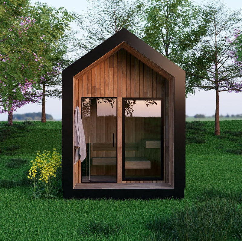 Sweaty Yeti Sauna 4-6 Person Outdoor Traditional Sauna Cabin