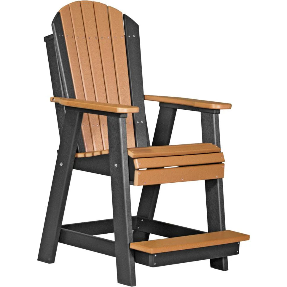 LuxCraft Adirondack Balcony Chair 34 x 30 x 49 in