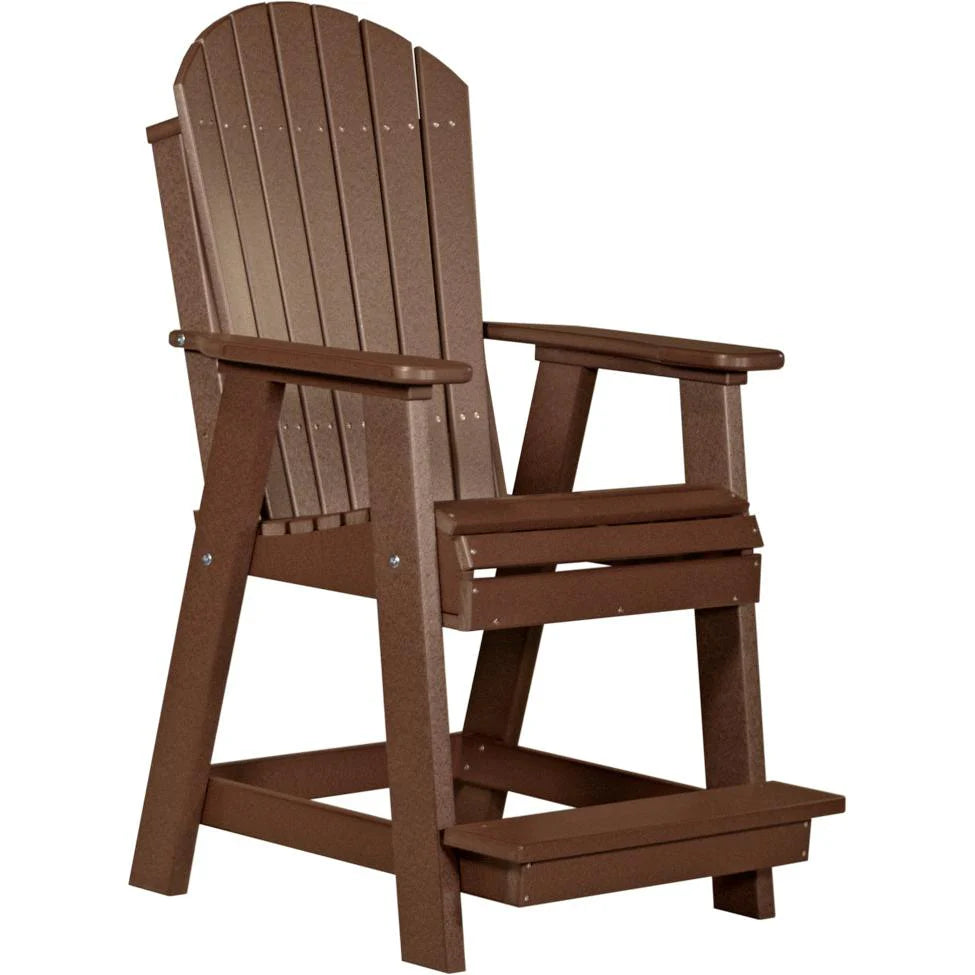 LuxCraft Adirondack Balcony Chair 34 x 30 x 49 in