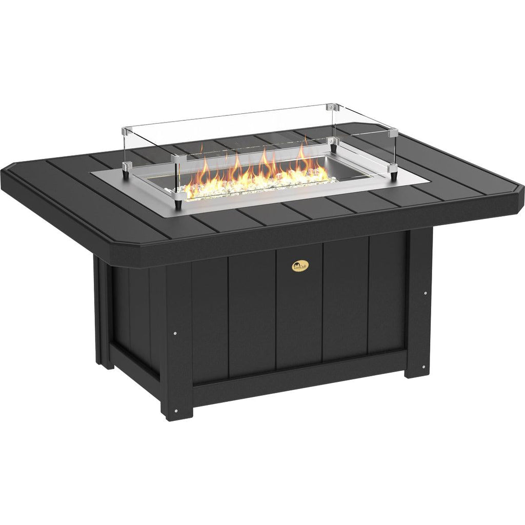 LuxCraft Lumin 51-Inch Rectangular Fire Pit Table