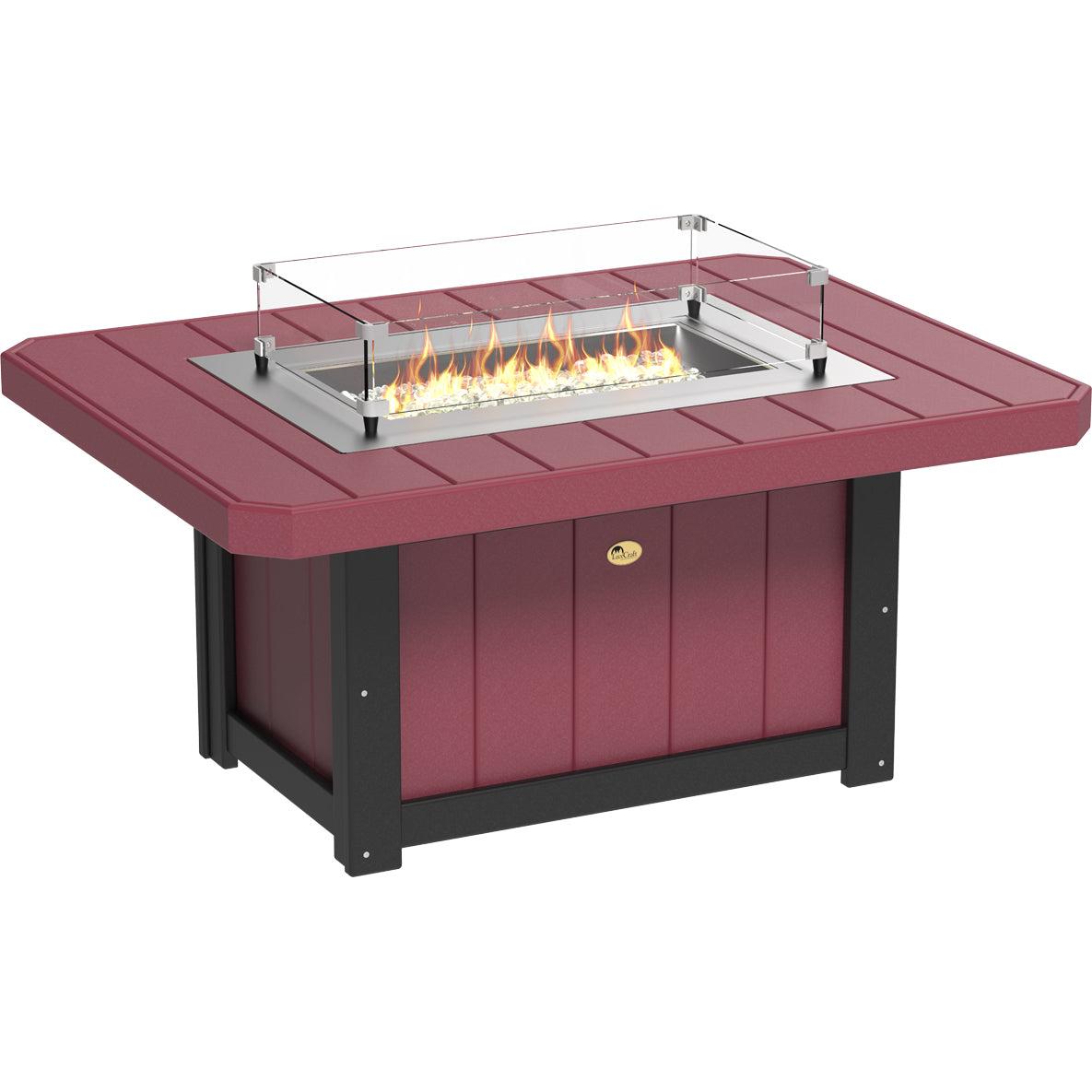 LuxCraft Lumin 51-Inch Rectangular Fire Pit Table