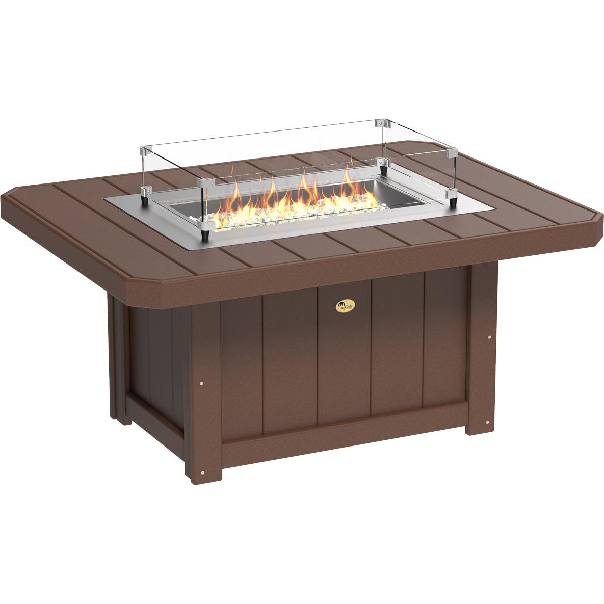 LuxCraft Lumin 51-Inch Rectangular Fire Pit Table