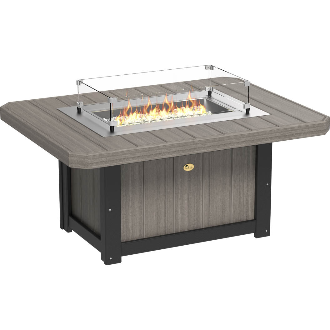 LuxCraft Lumin 51-Inch Rectangular Fire Pit Table